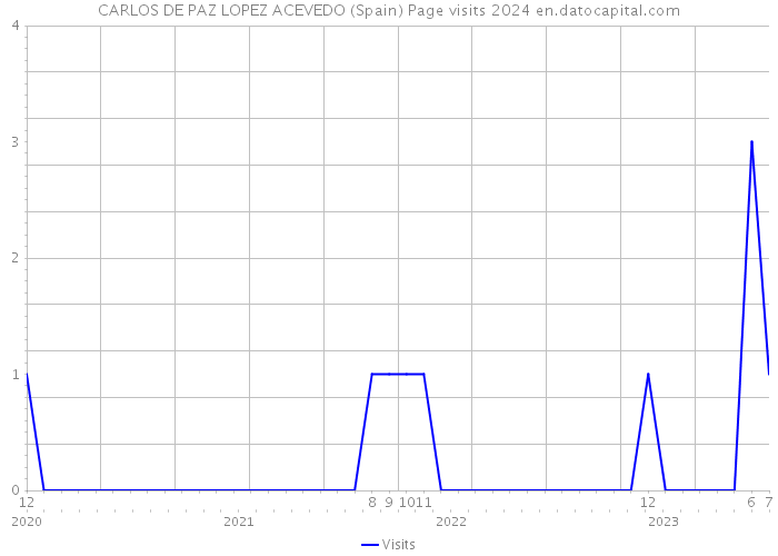 CARLOS DE PAZ LOPEZ ACEVEDO (Spain) Page visits 2024 