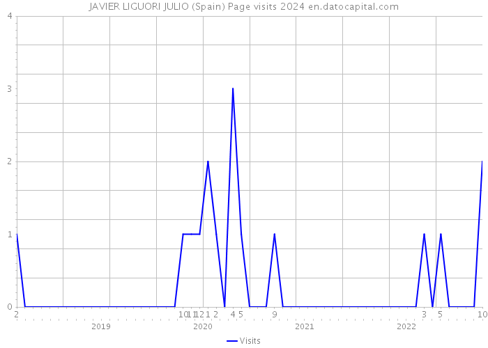 JAVIER LIGUORI JULIO (Spain) Page visits 2024 