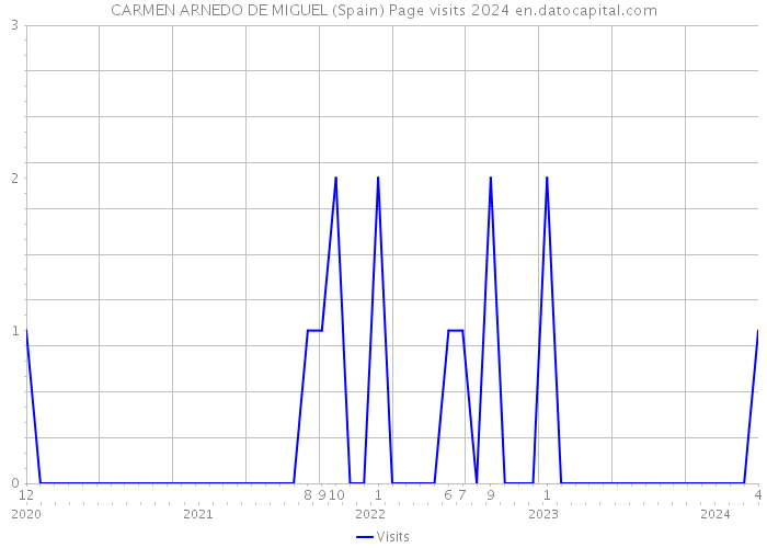 CARMEN ARNEDO DE MIGUEL (Spain) Page visits 2024 