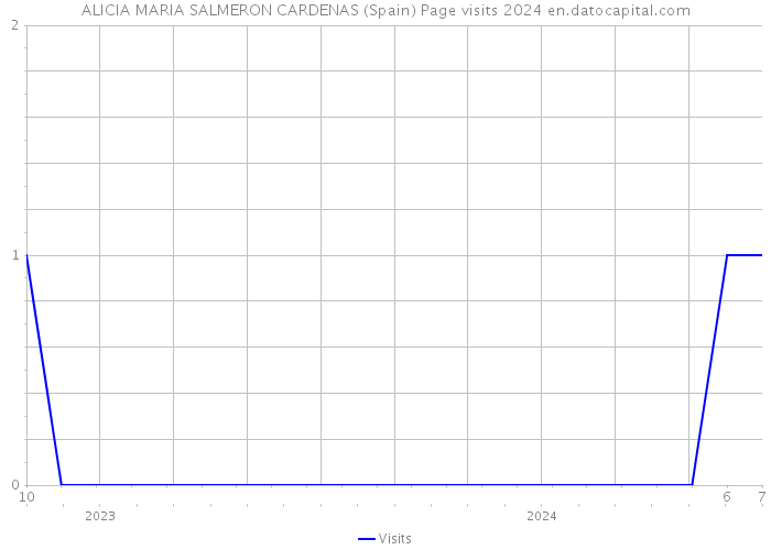 ALICIA MARIA SALMERON CARDENAS (Spain) Page visits 2024 
