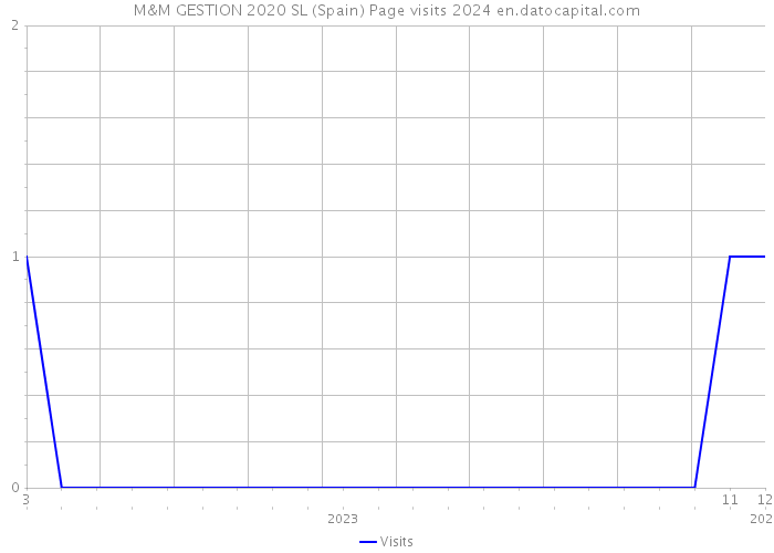 M&M GESTION 2020 SL (Spain) Page visits 2024 