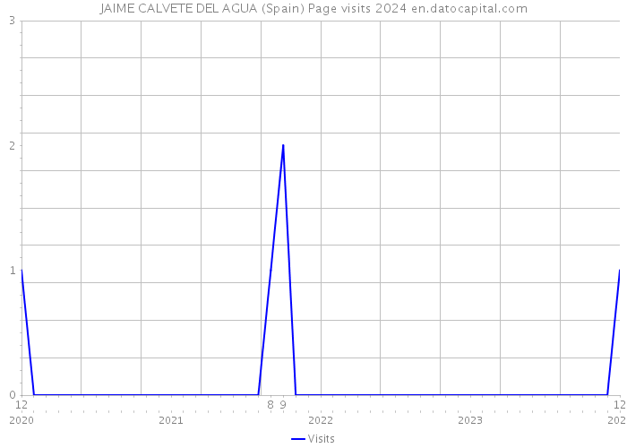 JAIME CALVETE DEL AGUA (Spain) Page visits 2024 