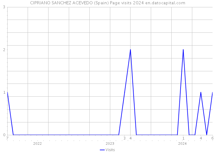 CIPRIANO SANCHEZ ACEVEDO (Spain) Page visits 2024 