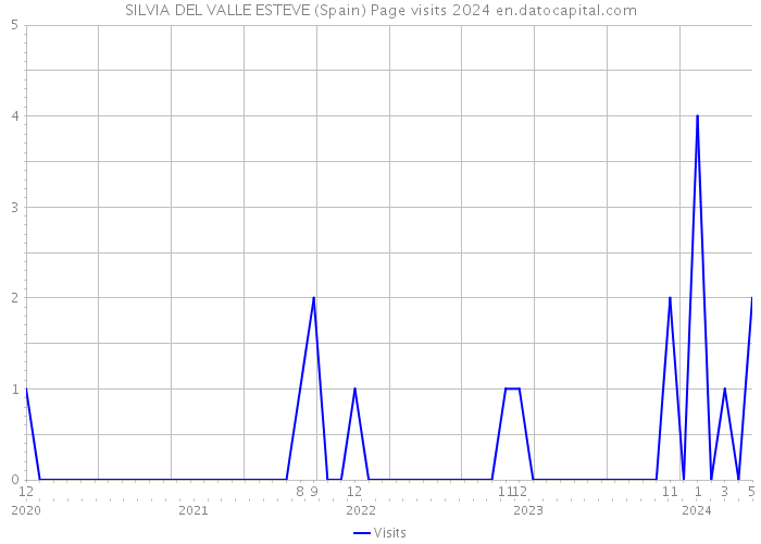 SILVIA DEL VALLE ESTEVE (Spain) Page visits 2024 