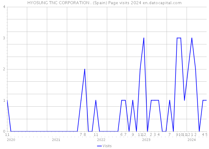 HYOSUNG TNC CORPORATION . (Spain) Page visits 2024 