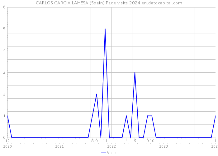 CARLOS GARCIA LAHESA (Spain) Page visits 2024 
