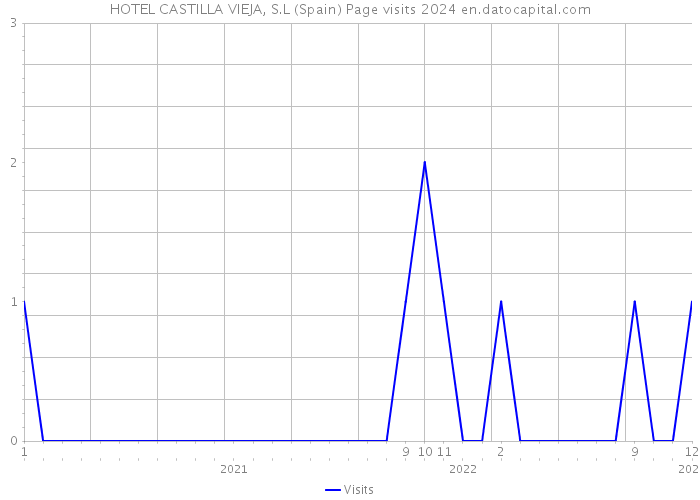 HOTEL CASTILLA VIEJA, S.L (Spain) Page visits 2024 
