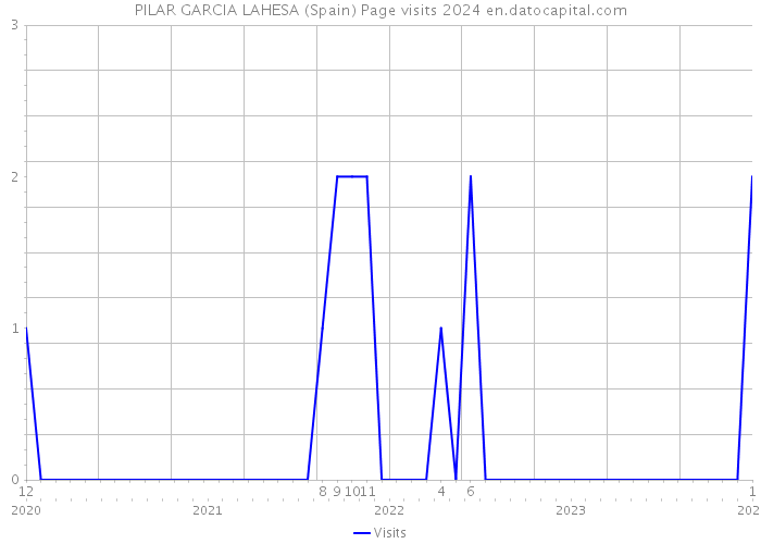 PILAR GARCIA LAHESA (Spain) Page visits 2024 