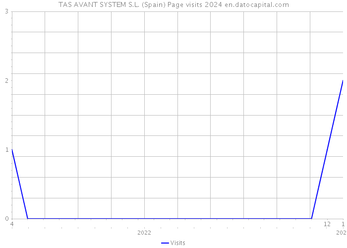 TAS AVANT SYSTEM S.L. (Spain) Page visits 2024 