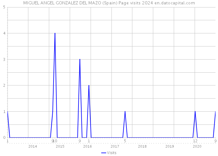 MIGUEL ANGEL GONZALEZ DEL MAZO (Spain) Page visits 2024 