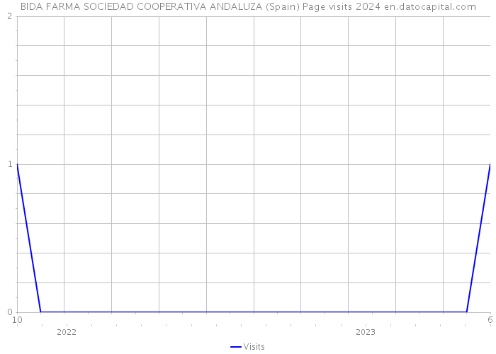 BIDA FARMA SOCIEDAD COOPERATIVA ANDALUZA (Spain) Page visits 2024 
