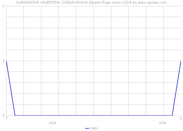 KURNOSOVA VALENTINA GODLEVSKAYA (Spain) Page visits 2024 