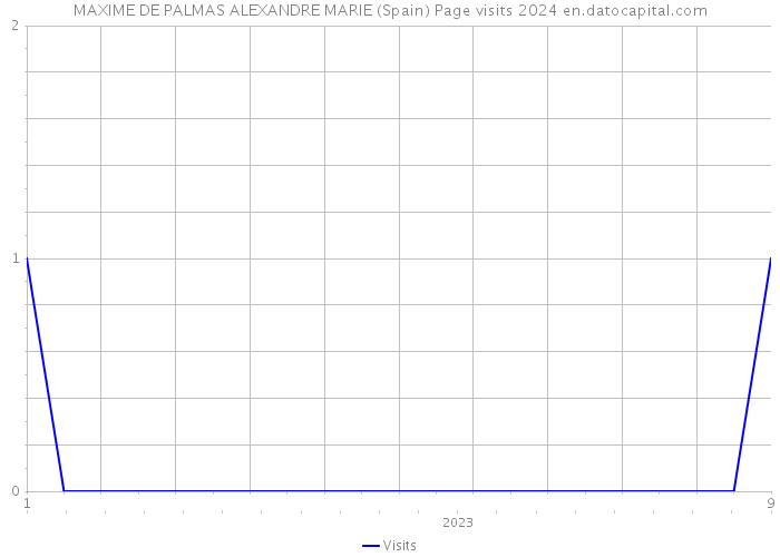 MAXIME DE PALMAS ALEXANDRE MARIE (Spain) Page visits 2024 