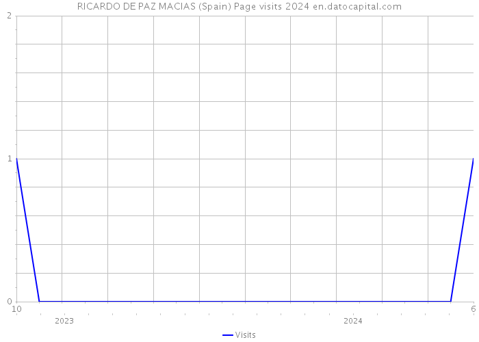 RICARDO DE PAZ MACIAS (Spain) Page visits 2024 