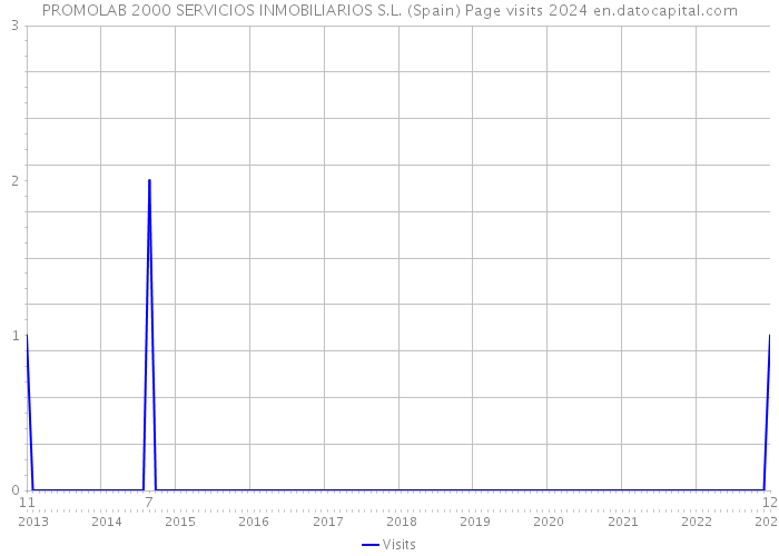 PROMOLAB 2000 SERVICIOS INMOBILIARIOS S.L. (Spain) Page visits 2024 