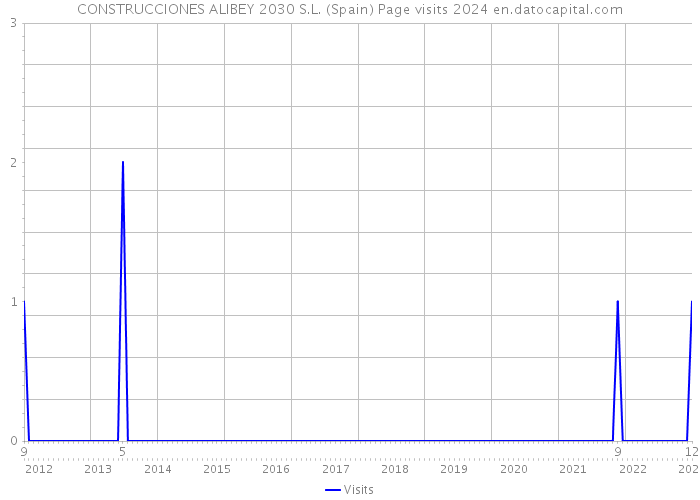 CONSTRUCCIONES ALIBEY 2030 S.L. (Spain) Page visits 2024 