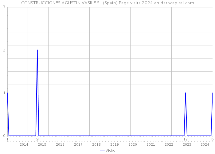 CONSTRUCCIONES AGUSTIN VASILE SL (Spain) Page visits 2024 