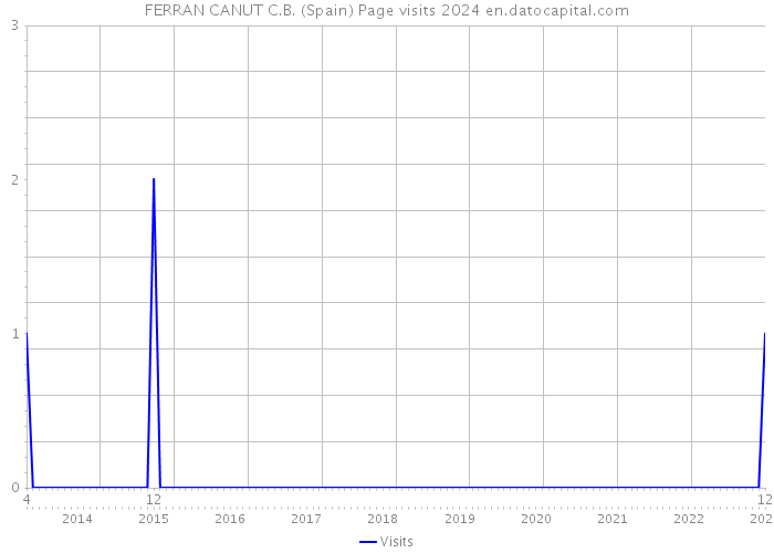 FERRAN CANUT C.B. (Spain) Page visits 2024 