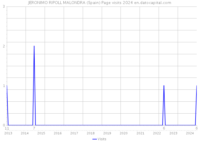 JERONIMO RIPOLL MALONDRA (Spain) Page visits 2024 