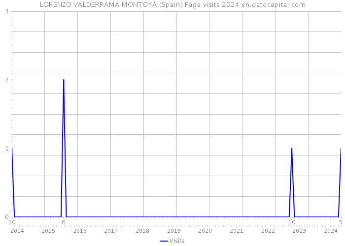 LORENZO VALDERRAMA MONTOYA (Spain) Page visits 2024 