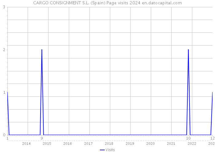 CARGO CONSIGNMENT S.L. (Spain) Page visits 2024 