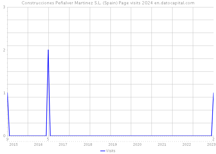 Construcciones Peñalver Martinez S.L. (Spain) Page visits 2024 