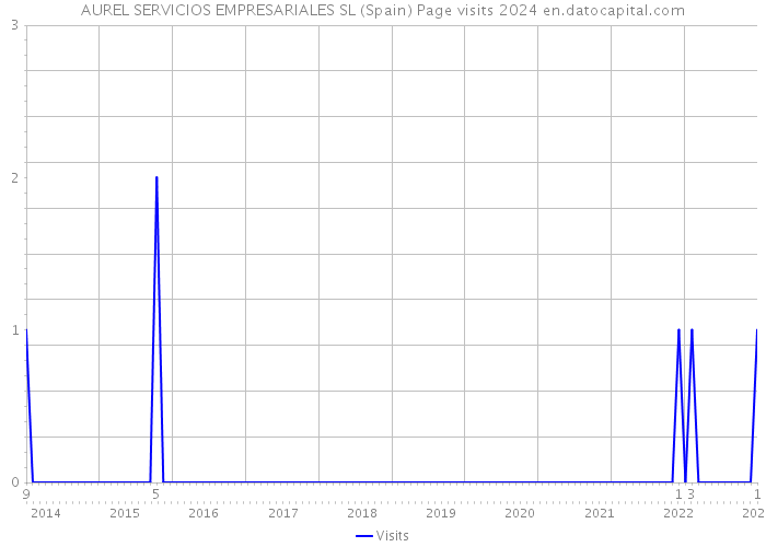 AUREL SERVICIOS EMPRESARIALES SL (Spain) Page visits 2024 