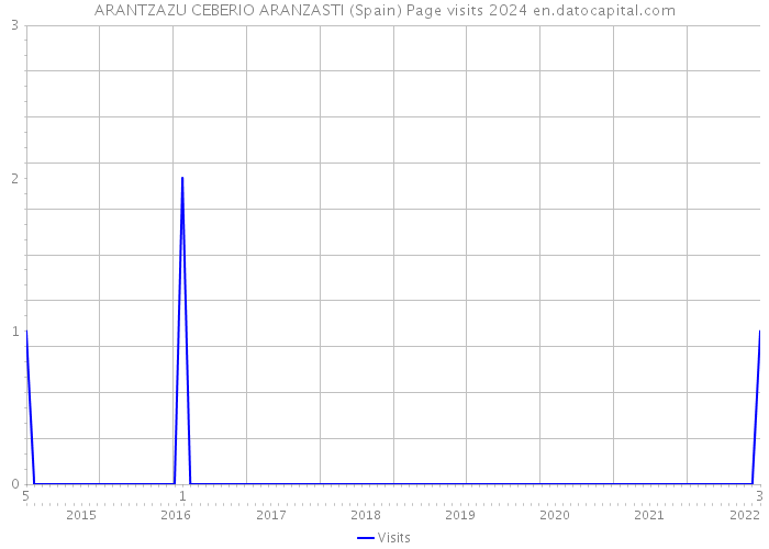 ARANTZAZU CEBERIO ARANZASTI (Spain) Page visits 2024 