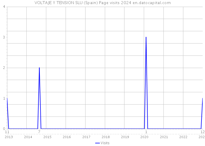 VOLTAJE Y TENSION SLU (Spain) Page visits 2024 