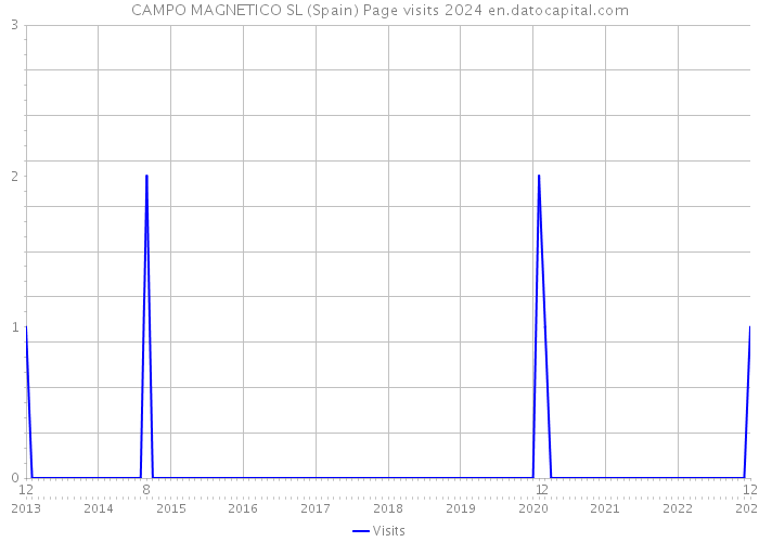 CAMPO MAGNETICO SL (Spain) Page visits 2024 