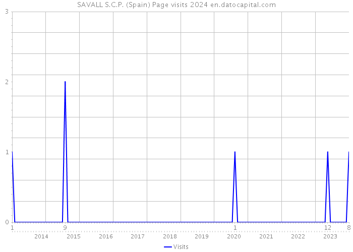 SAVALL S.C.P. (Spain) Page visits 2024 