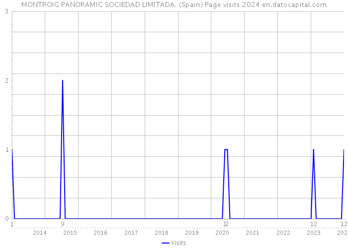 MONTROIG PANORAMIC SOCIEDAD LIMITADA. (Spain) Page visits 2024 