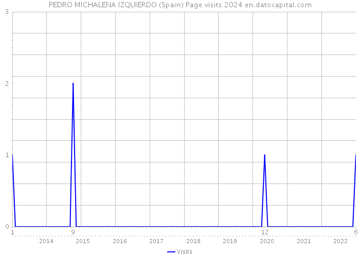 PEDRO MICHALENA IZQUIERDO (Spain) Page visits 2024 