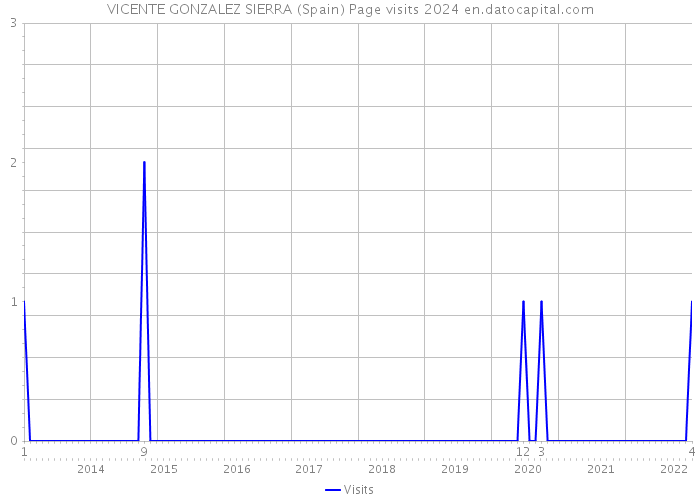 VICENTE GONZALEZ SIERRA (Spain) Page visits 2024 