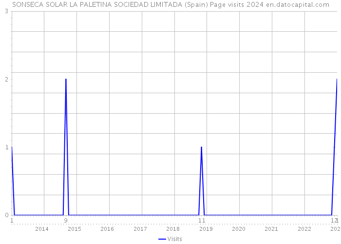 SONSECA SOLAR LA PALETINA SOCIEDAD LIMITADA (Spain) Page visits 2024 