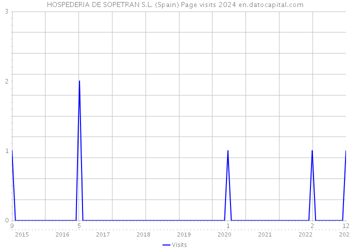 HOSPEDERIA DE SOPETRAN S.L. (Spain) Page visits 2024 