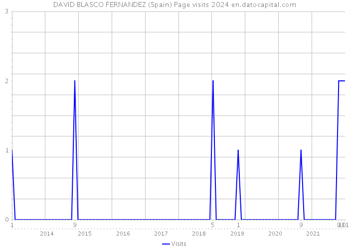 DAVID BLASCO FERNANDEZ (Spain) Page visits 2024 