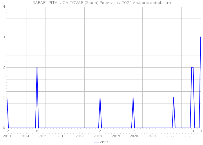RAFAEL PITALUGA TOVAR (Spain) Page visits 2024 