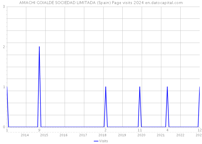 AMACHI GOIALDE SOCIEDAD LIMITADA (Spain) Page visits 2024 