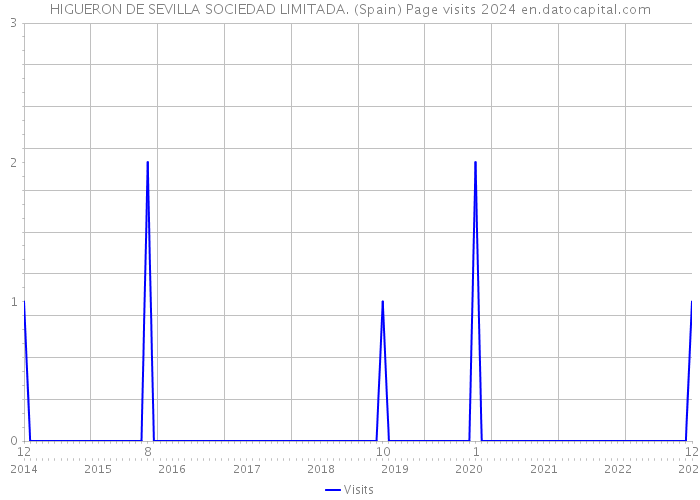 HIGUERON DE SEVILLA SOCIEDAD LIMITADA. (Spain) Page visits 2024 