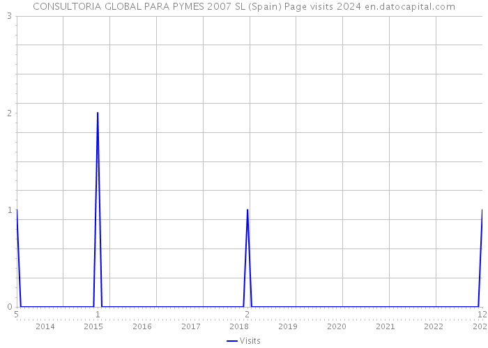 CONSULTORIA GLOBAL PARA PYMES 2007 SL (Spain) Page visits 2024 