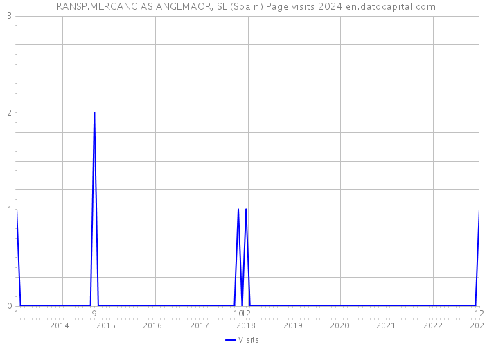 TRANSP.MERCANCIAS ANGEMAOR, SL (Spain) Page visits 2024 