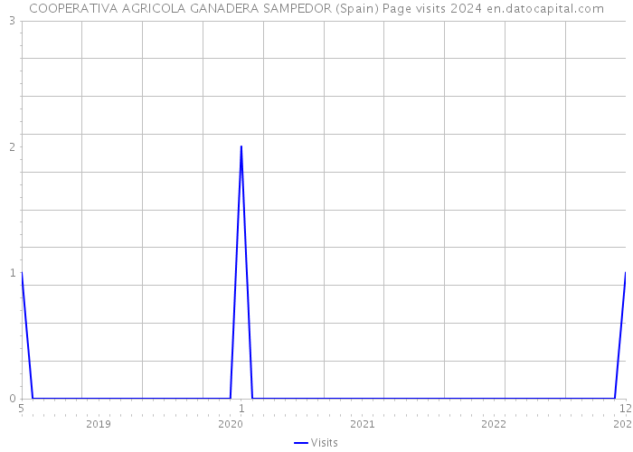 COOPERATIVA AGRICOLA GANADERA SAMPEDOR (Spain) Page visits 2024 