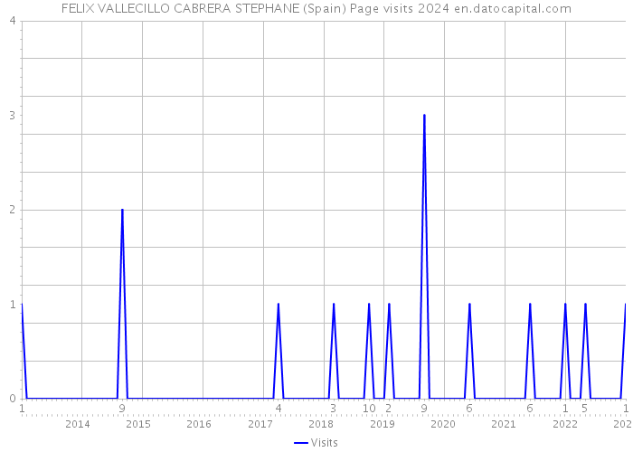 FELIX VALLECILLO CABRERA STEPHANE (Spain) Page visits 2024 