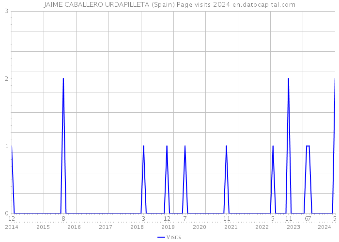 JAIME CABALLERO URDAPILLETA (Spain) Page visits 2024 