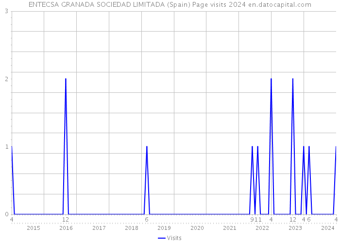 ENTECSA GRANADA SOCIEDAD LIMITADA (Spain) Page visits 2024 