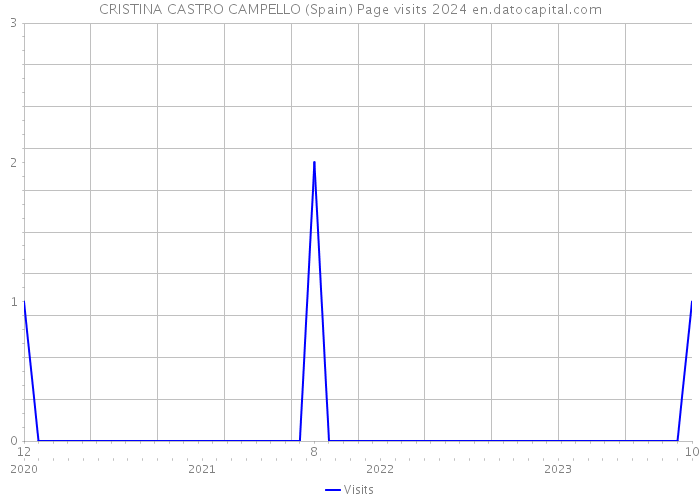 CRISTINA CASTRO CAMPELLO (Spain) Page visits 2024 