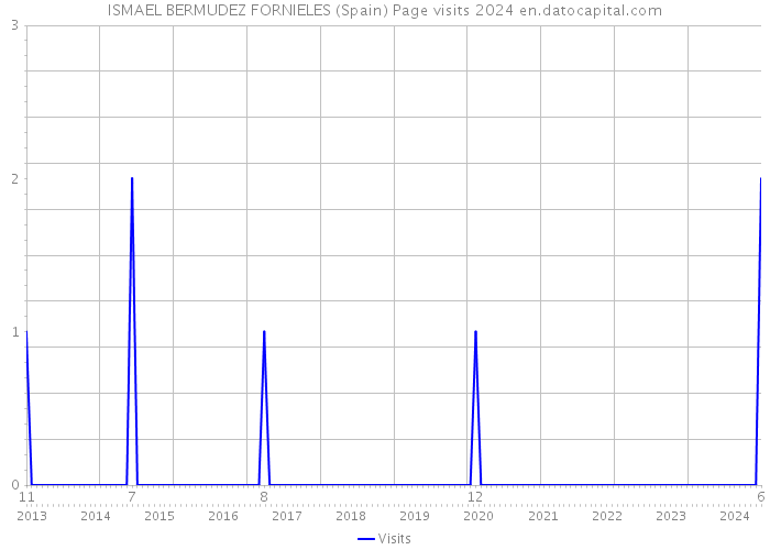 ISMAEL BERMUDEZ FORNIELES (Spain) Page visits 2024 