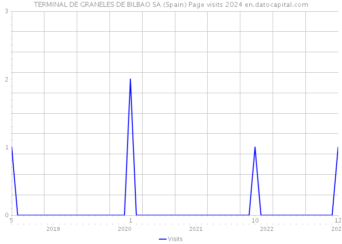 TERMINAL DE GRANELES DE BILBAO SA (Spain) Page visits 2024 