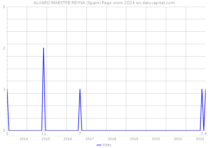 ALVARO MAESTRE REYNA (Spain) Page visits 2024 